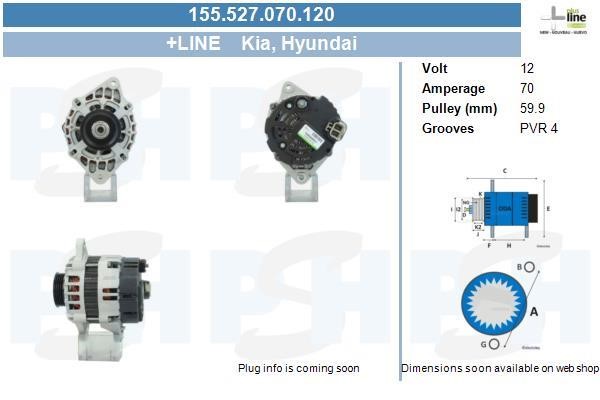 155527070120 BV PSH Alternator