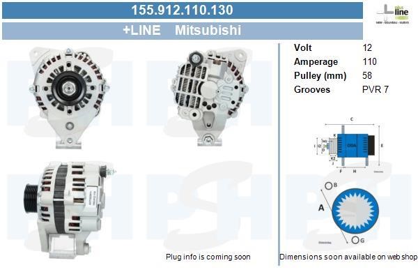 155912110130 BV PSH Alternator