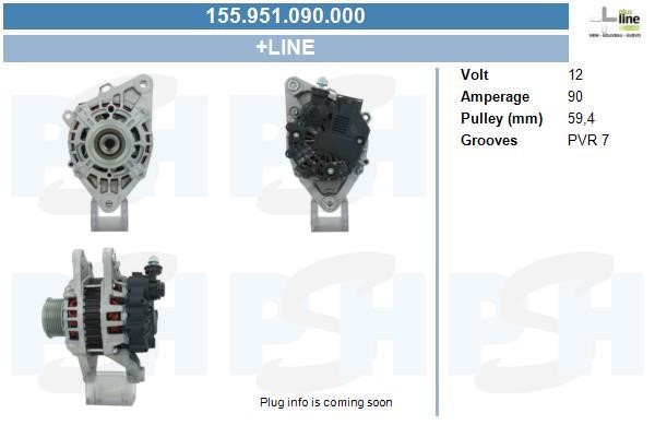 155951090000 BV PSH Alternator