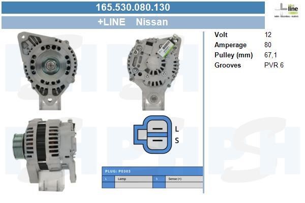 BV PSH 165.530.080.130 Alternator 165530080130