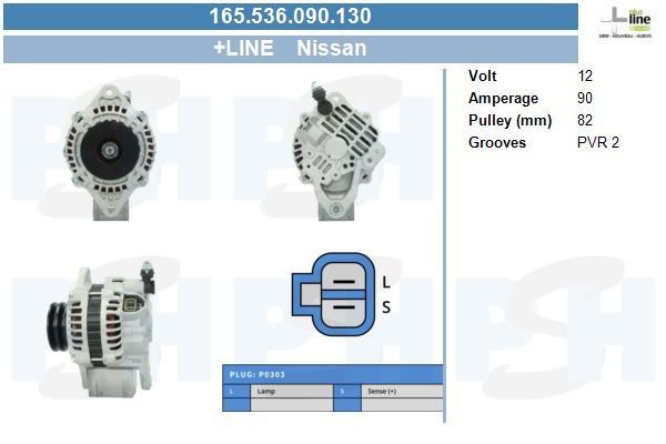 BV PSH 165.536.090.130 Alternator 165536090130