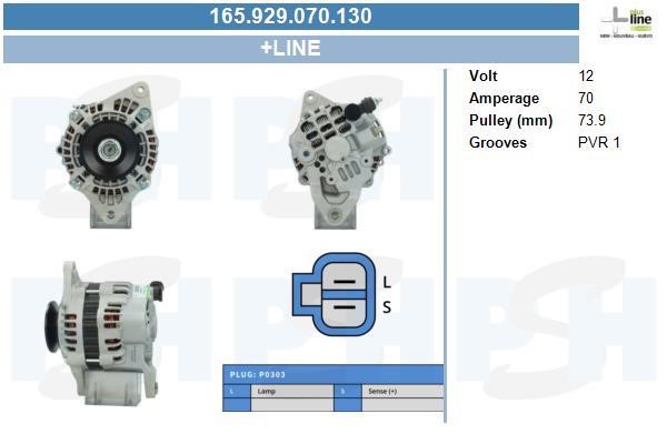 BV PSH 165.929.070.130 Alternator 165929070130