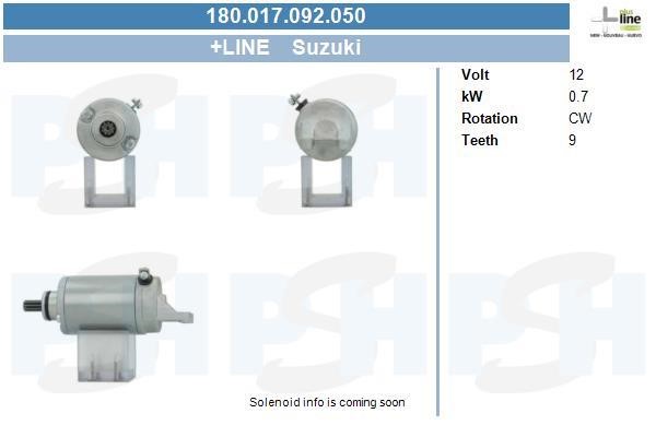 BV PSH 180.017.092.050 Starter 180017092050 180017092050 BV PSH Starter
