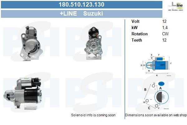 Engine starter Chevrolet Malibu: 180510123130 BV PSH Starter