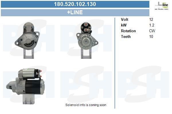 Starter motor Opel Agila: 180520102130 BV PSH Starter
