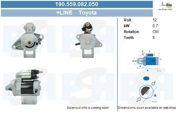 BV PSH 190.559.082.050 Starter 190559082050 190559082050 BV PSH Starter
