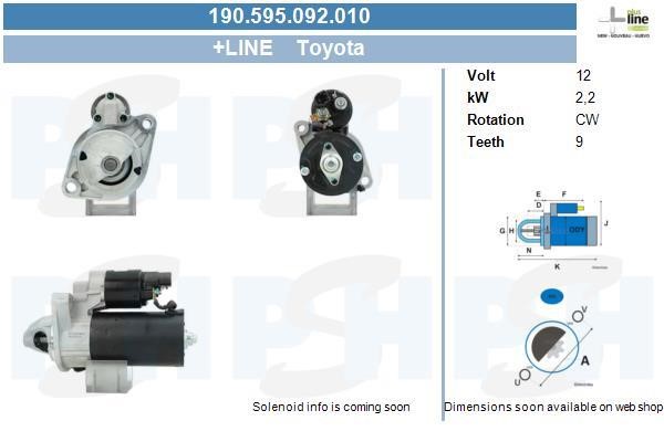 BV PSH 190.595.092.010 Starter 190595092010 190595092010 BV PSH Starter