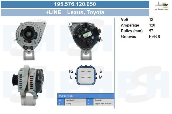 BV PSH 195.576.120.050 Alternator 195576120050 195576120050 BV PSH Alternator