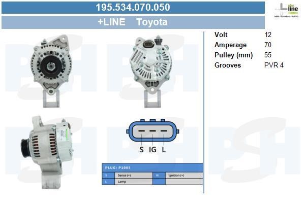 195534070050 BV PSH Alternator