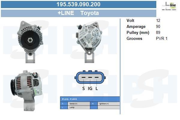195539090200 BV PSH Alternator