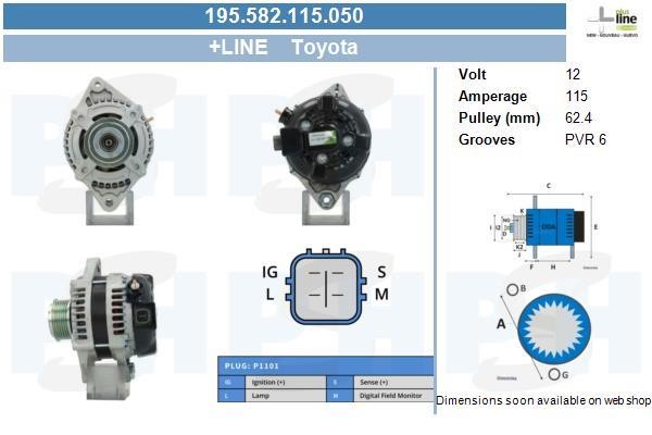 195582115050 BV PSH Alternator
