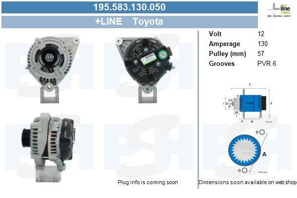 195583130050 BV PSH Alternator