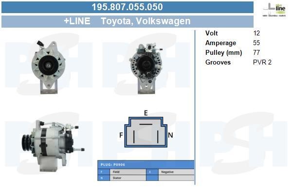 195807055050 BV PSH Alternator