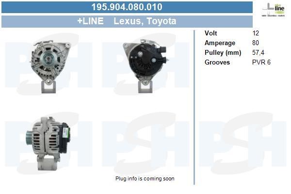 195904080010 BV PSH Alternator
