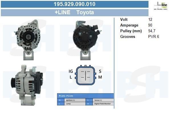 195929090010 BV PSH Alternator