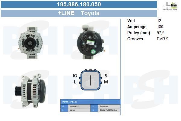 BV PSH 195.986.180.050 Alternator 195986180050 195986180050 BV PSH Alternator