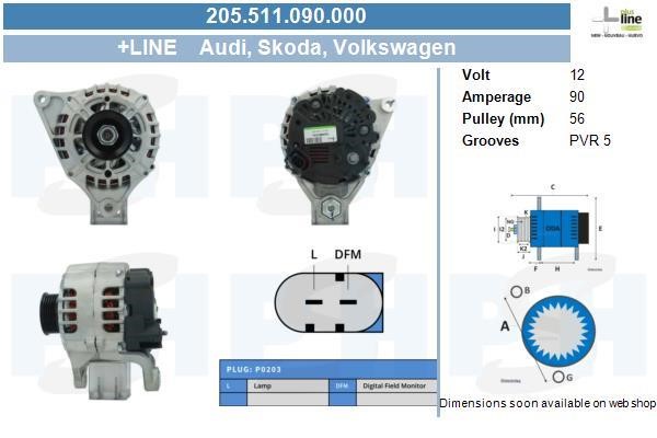 205511090000 BV PSH Alternator