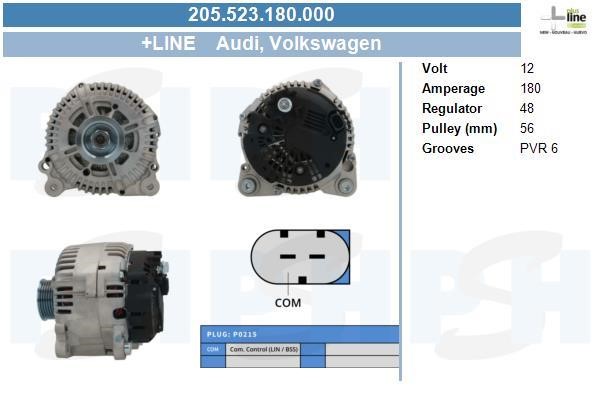 205523180000 BV PSH Alternator