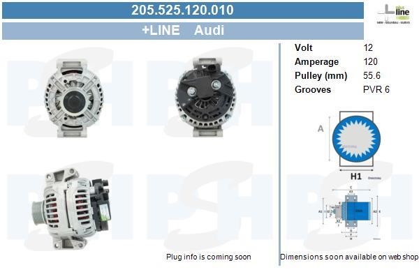 205525120010 BV PSH Alternator