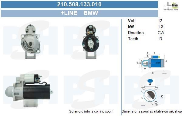 BV PSH 210.508.133.010 Starter 210508133010