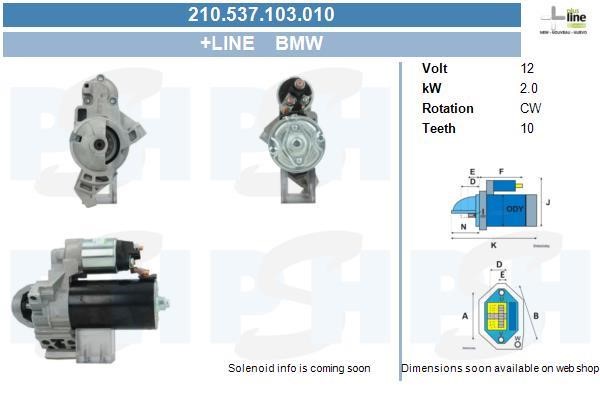 Starter motor BMW 4 series: 210537103010 BV PSH Starter