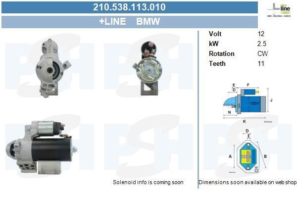 BV PSH 210.538.113.010 Starter 210538113010