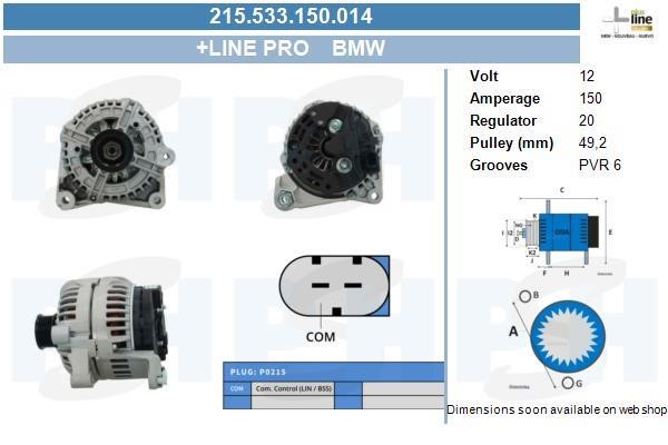 215533150014 BV PSH Alternator