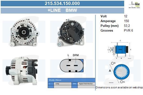 215534150000 BV PSH Alternator