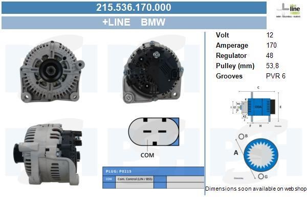 215536170000 BV PSH Alternator