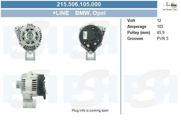 215506105000 BV PSH Alternator