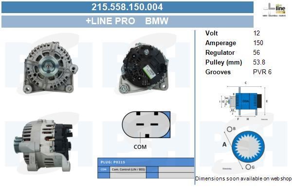 215558150004 BV PSH Alternator
