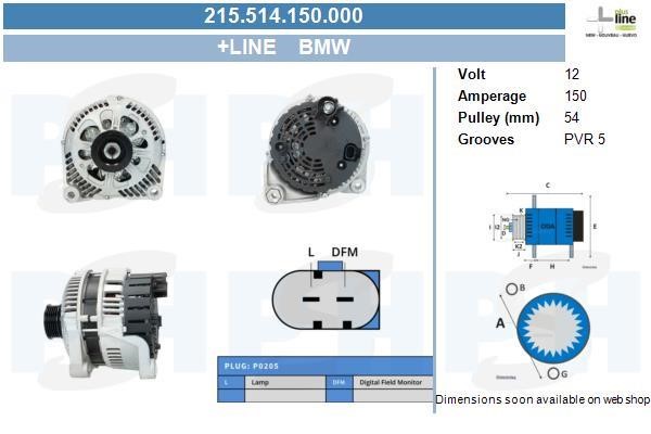 215514150000 BV PSH Alternator