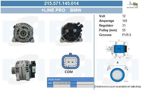 Engine alternator Mini Mini Clubman: 215571145014 BV PSH Alternator