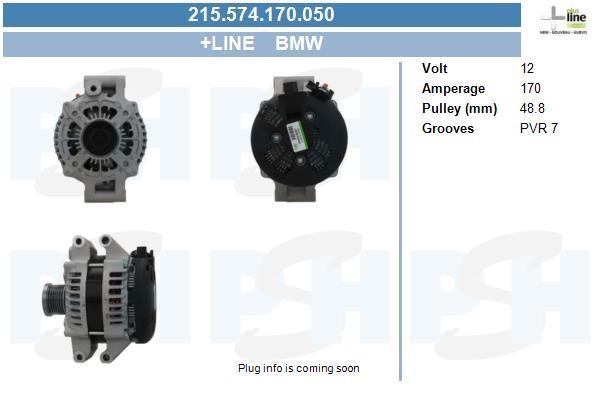 Alternator BMW Z4 Roadster: 215574170050 BV PSH Alternator