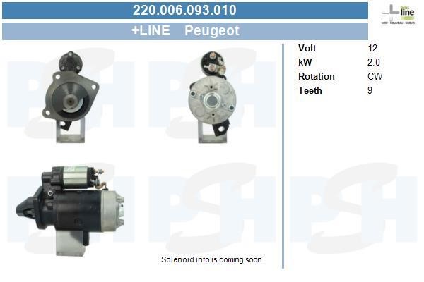 BV PSH 220.006.093.010 Starter 220006093010