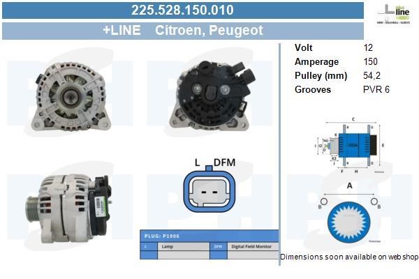 225528150010 BV PSH Alternator