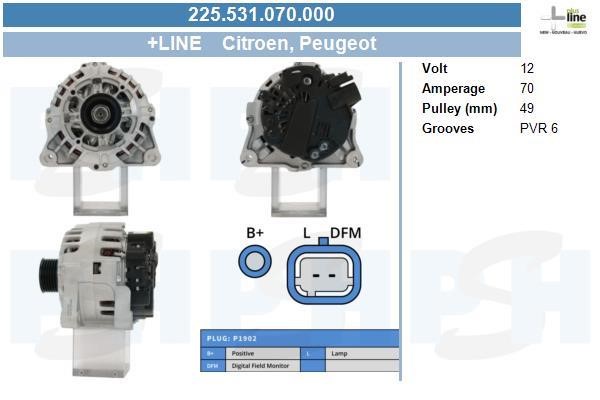 225531070000 BV PSH Alternator