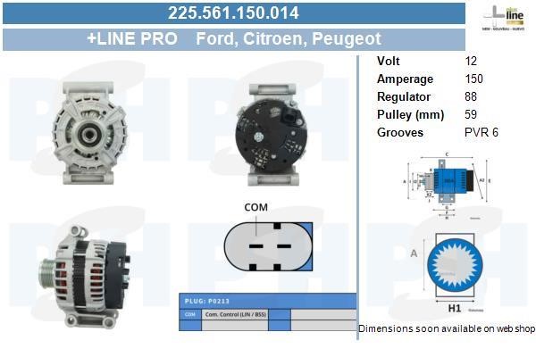 225561150014 BV PSH Alternator