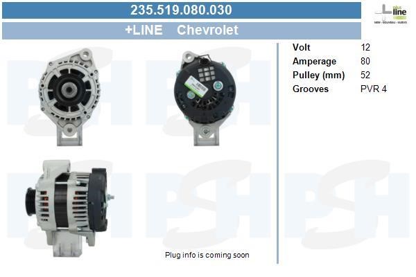 235519080030 BV PSH Alternator