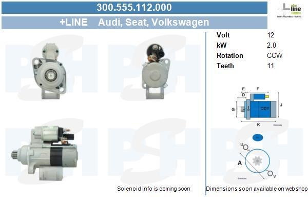 BV PSH 300.555.112.000 Starter 300555112000 300555112000 BV PSH Starter