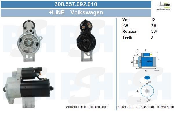 BV PSH 300.557.092.010 Starter 300557092010 300557092010 BV PSH Starter