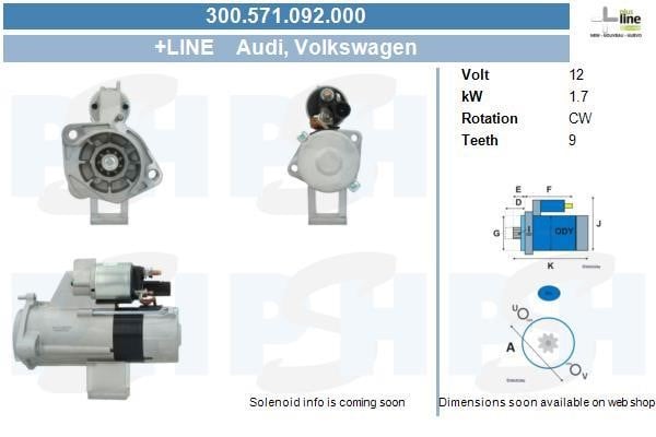 300571092000 BV PSH Starter