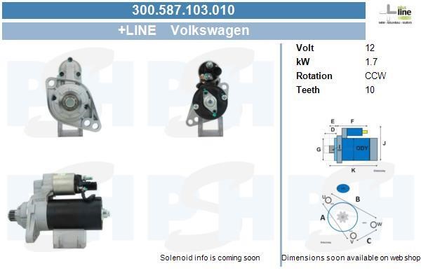 BV PSH 300.587.103.010 Starter 300587103010