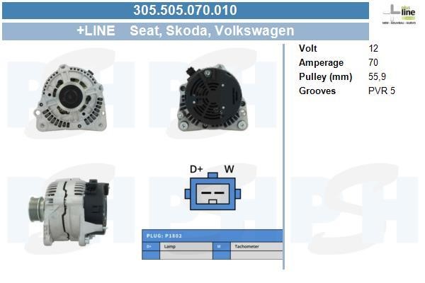 305505070010 BV PSH Alternator