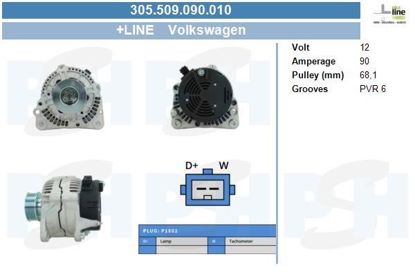305509090010 BV PSH Alternator