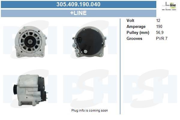 Engine alternator Volkswagen Phaeton: 305409190040 BV PSH Alternator
