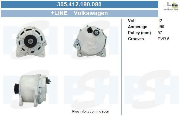 305412190080 BV PSH Alternator