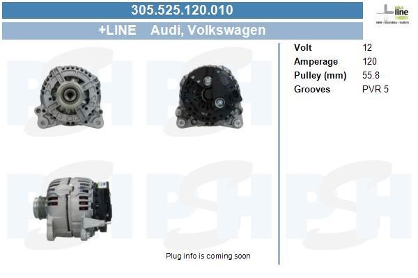 305525120010 BV PSH Alternator