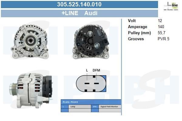 305525140010 BV PSH Alternator