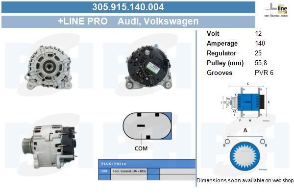 BV PSH 305.915.140.004 Alternator 305915140004 305915140004 BV PSH Alternator